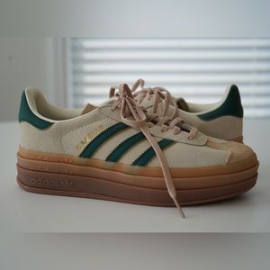 Adidas Gazelle, Magic Beige Collegiate Green